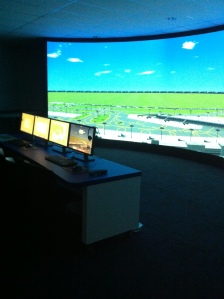 Flight control simulation